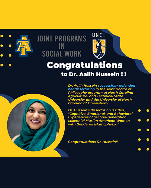 Dr. Aalih Hussein Successfully Defends Her Dissertation