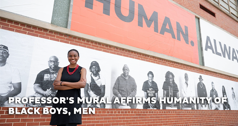 Professor's Mural Affirms Humanity of Black Boys, Men