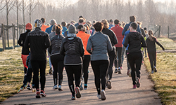 People running