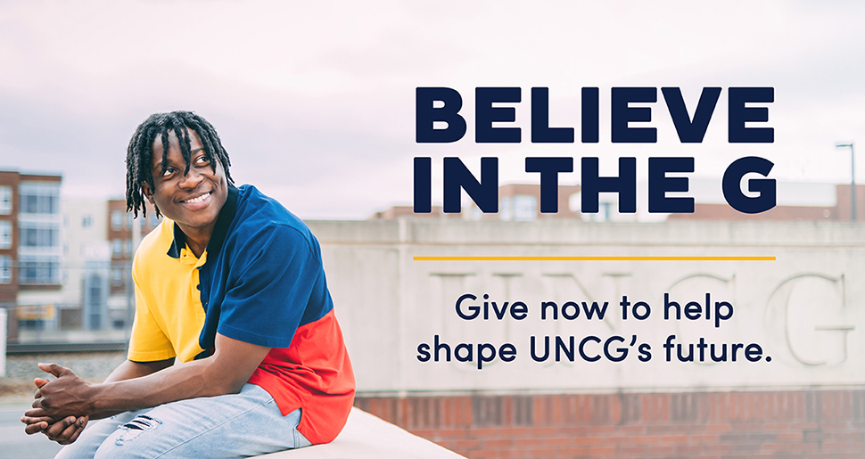 Believe in the G 2023! Give now to help shape UNCG's future.